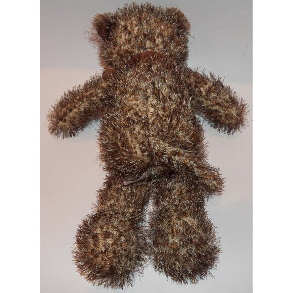 Chosun Lion Plush 15" Stuffed Animal Toy Leopard Cheetah Cat Brown Bow - Picture 4 of 6